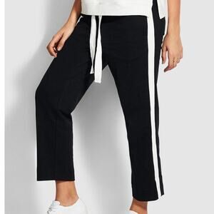 NEW SEAFOLLY Joggers Size Small Loungewear Holiday Relax Pant Cropped Black NWOT